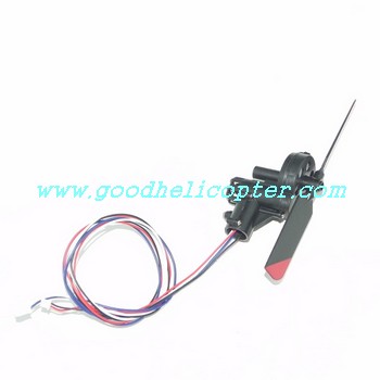 shuangma-9097 helicopter parts tail motor + tail motor deck + tail blade + tail light - Click Image to Close